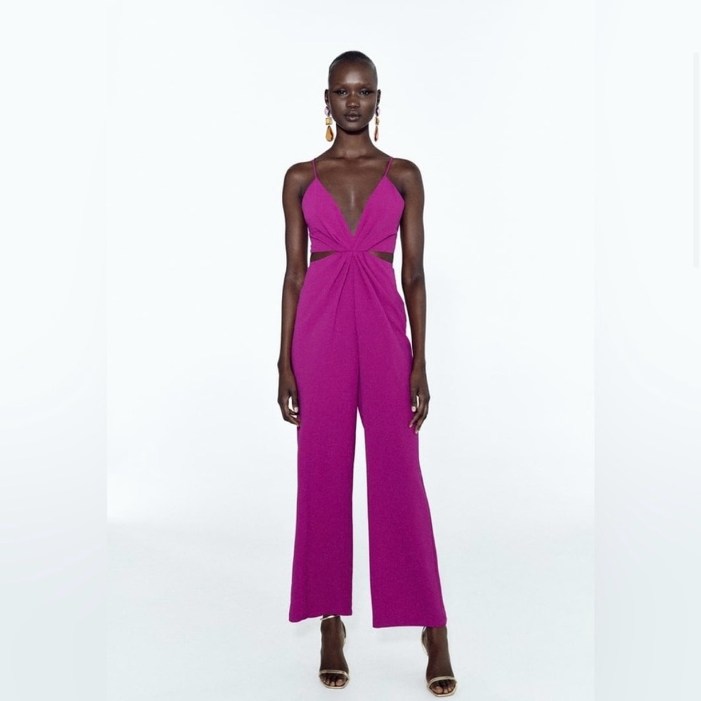 ZARA Cut Out Long Jumpsuit